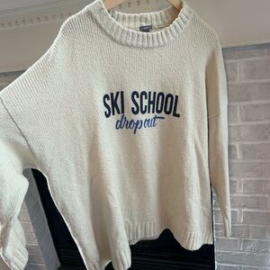 Aerie American eagle sweater oversized sweater ski skiing XL Holiday Christmas